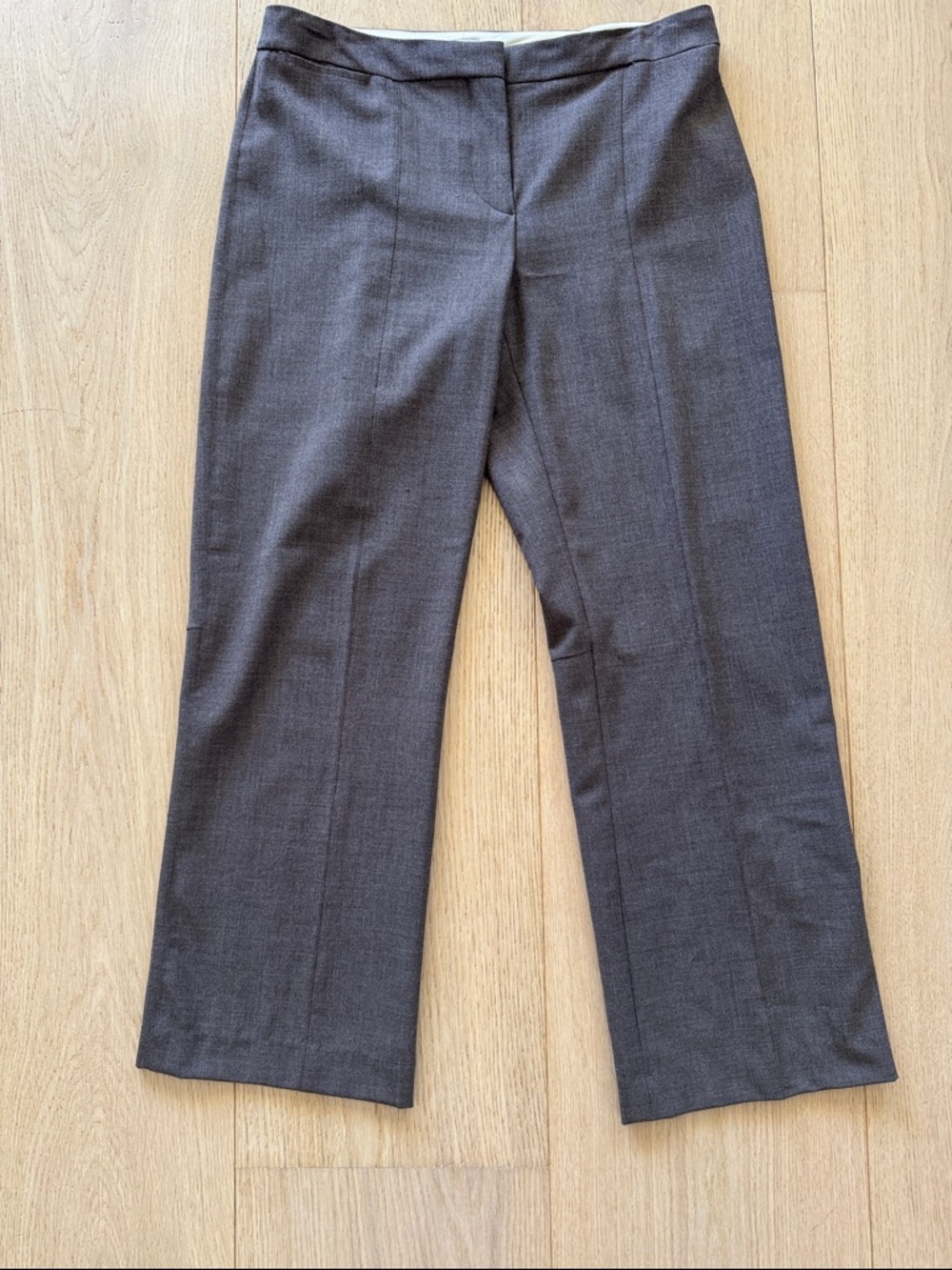 Cropped Straight-Leg LIGHTWEIGHT  Pants - BEAUTIFUL shade of brown